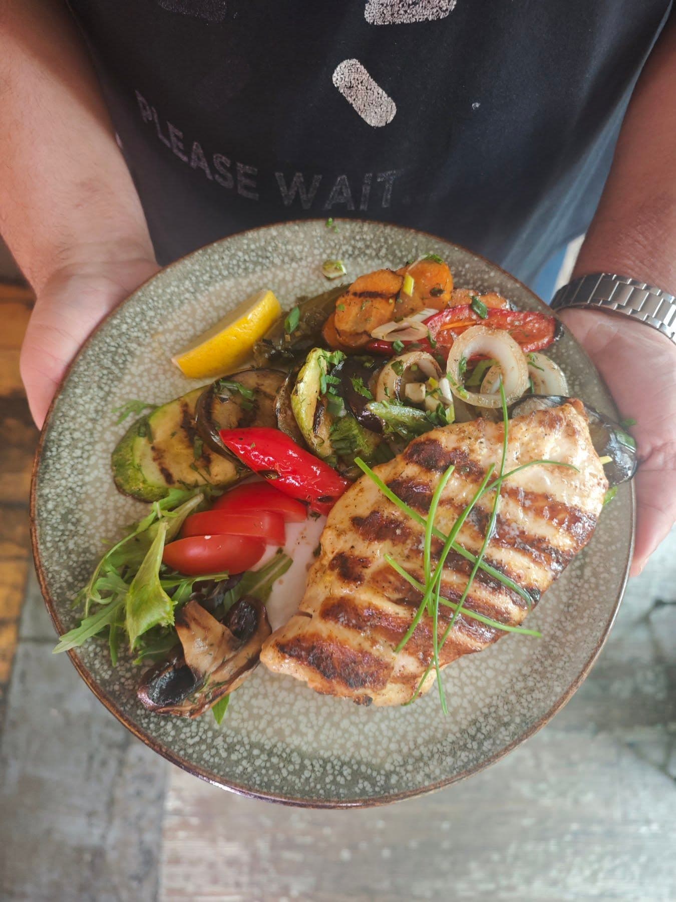 Fresh seasonal salad from The Friendly Bear Sofia special menu