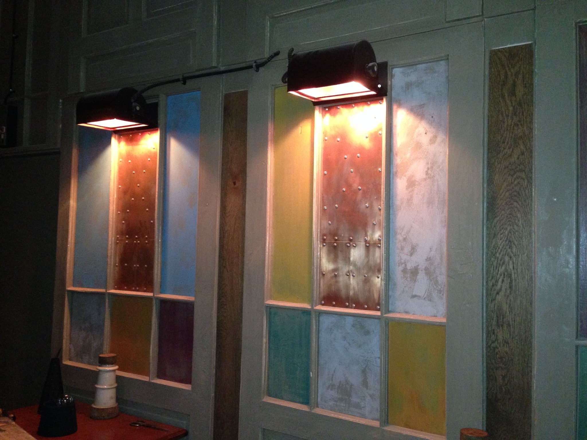 The colorful hallway at The Friendly Bear Sofia