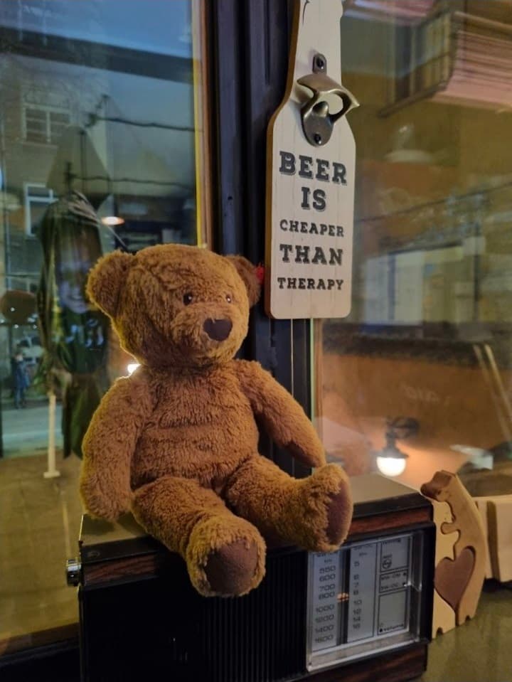 Teddy bear decor at The Friendly Bear Sofia